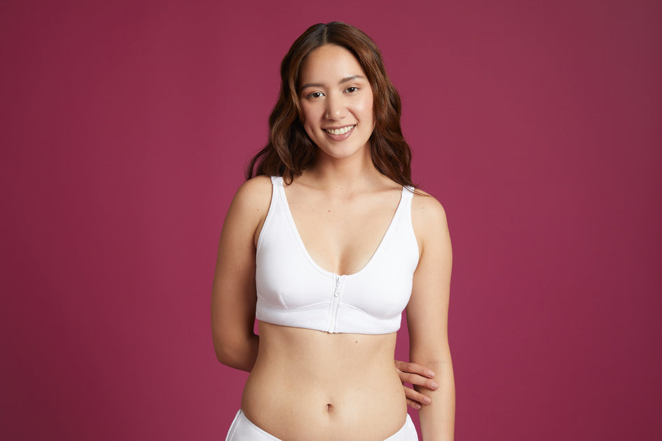 Adaptive Wireless Zip Front Bra  For Women with Disabilities