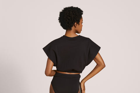 Accessible "V" Neck Crop Top