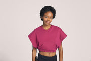 Accessible "V" Neck Crop Top