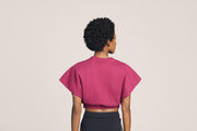 Accessible "V" Neck Crop Top