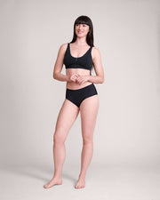 Black Adaptive Pull-On Boyshort from Slick Chicks, offering comfort and easy wear.