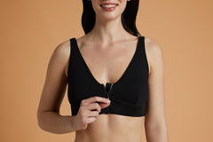 Carefix Womens Black Adjustable Front Zip Bra Size XL - beyond